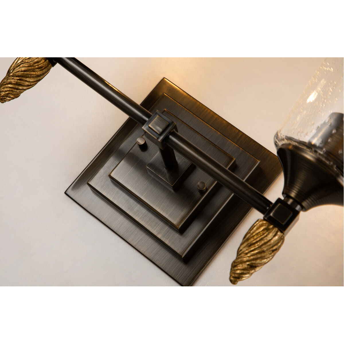 Vetiver 2 Light 14 inch DB Bath Light Wall Light in Dark Bronze